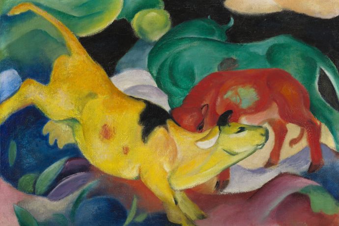 Franz Marc, Kühe © Städtische Galerie im Lenbachhaus und Kunstbau München